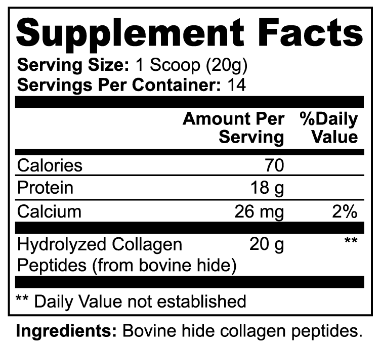 Premium Hydrolyzed Collagen Peptides